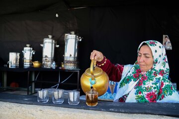 وضعیت خدمت رسانی مواکب ورودی شمالی مشهد پیش از مراسم تشییع رهبر شهید