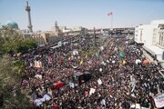 تشییع و وداع باشکوه با آقای شهید ایران در نجف و کربلا