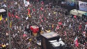 تشییع پیکر مطهر قائد شهید در کربلا