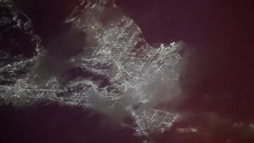 آتش‌بازی روز استقلال آمریکا از فضا پیدا بود