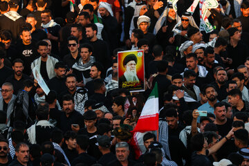 تشییع و وداع با پیکر مطهر رهبر شهید انقلاب در نجف