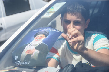 محور سمنان - مشهد یک روز قبل از آیین تشییع پیکر رهبر شهید