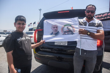 محور سمنان - مشهد یک روز قبل از آیین تشییع پیکر رهبر شهید