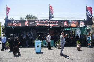 محور سمنان - مشهد یک روز قبل از آیین تشییع پیکر رهبر شهید