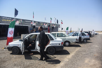 محور سمنان - مشهد یک روز قبل از آیین تشییع پیکر رهبر شهید