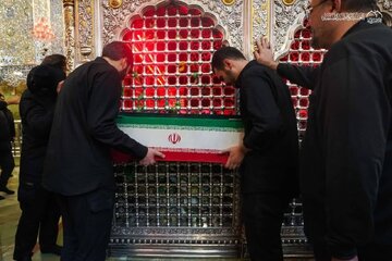 کاظمین میزبان پیکرهای مطهر اعضای خانواده قائد شهید ایران
