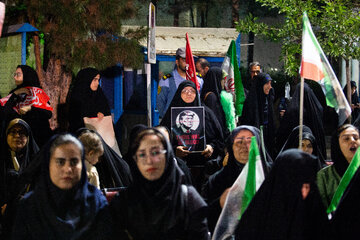 آیین وداع دانشگاهیان با امام مجاهد شهید