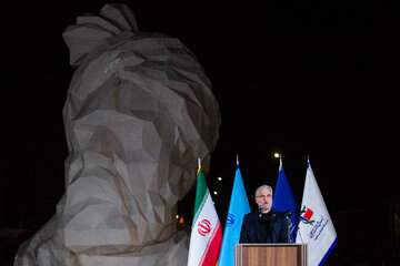 حسین سیمایی صراف وزیر علوم، تحقیقات و فناوری در آیین وداع دانشگاهیان با امام مجاهد شهید