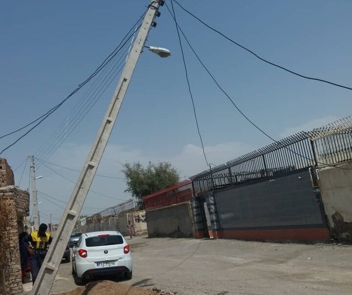 باد و باران به شبکه برق راسک خسارت زد