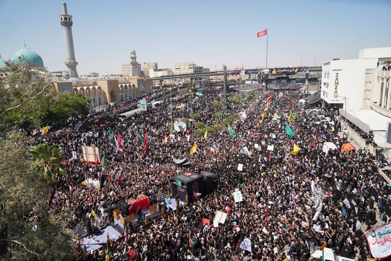 مراسم تشییع باشکوه در نجف اشرف به پایان رسید