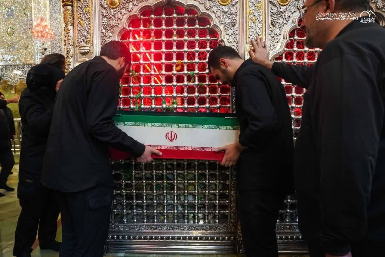 انتقال پیکرهای اعضای خانواده قائد شهید ایران به کاظمین