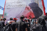 مشهد در آستانه مراسم تشییع پیکر رهبر شهید