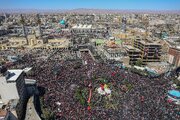 مشهد در آستانه مراسم تشییع پیکر رهبر شهید