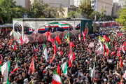 مراسم تشییع پیکر مطهر رهبر شهید انقلاب - مشهد /۱