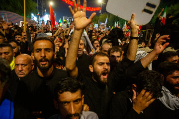 تشییع و وداع با پیکر مطهر رهبر شهید انقلاب در کربلا