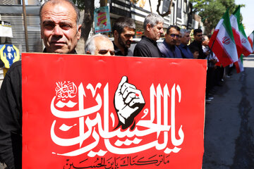 مراسم جاماندگان تشییع رهبر شهید - اهر