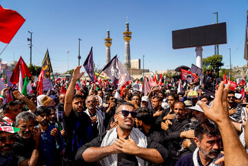 مراسم تشییع پیکر مطهر رهبر شهید انقلاب - مشهد
