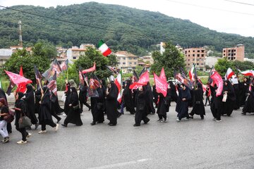 جاماندگان تشییع رهبر شهید در سوادکوه