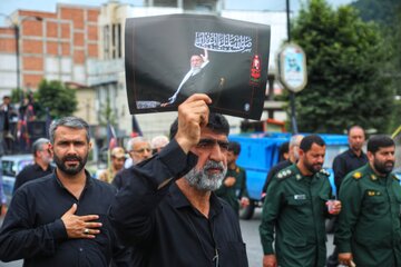 جاماندگان تشییع رهبر شهید در سوادکوه