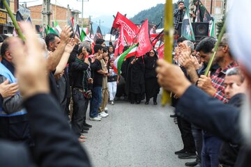 جاماندگان تشییع رهبر شهید در سوادکوه
