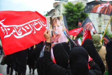 جاماندگان تشییع رهبر شهید در سوادکوه