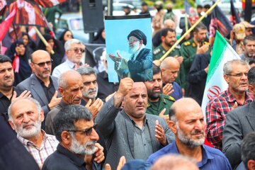 جاماندگان تشییع رهبر شهید در سوادکوه