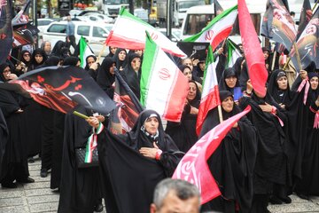 جاماندگان تشییع رهبر شهید در سوادکوه