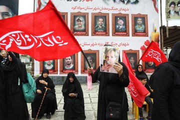 جاماندگان تشییع رهبر شهید در سوادکوه