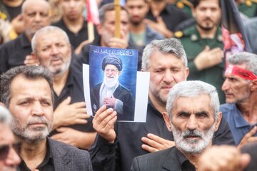 جاماندگان تشییع رهبر شهید در سوادکوه