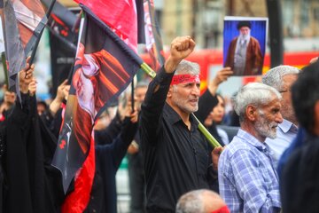 جاماندگان تشییع رهبر شهید در سوادکوه