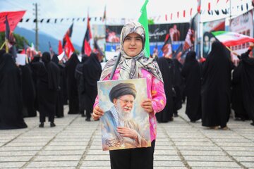جاماندگان تشییع رهبر شهید در سوادکوه