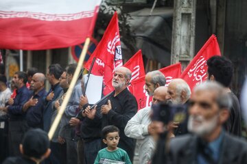 جاماندگان تشییع رهبر شهید در سوادکوه