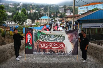 جاماندگان تشییع رهبر شهید در سوادکوه