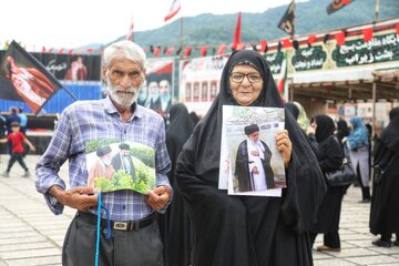 جاماندگان تشییع رهبر شهید در سوادکوه