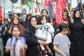 جاماندگان تشییع رهبر شهید در سوادکوه