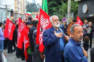 جاماندگان تشییع رهبر شهید در سوادکوه