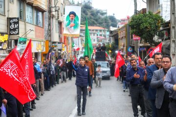 جاماندگان تشییع رهبر شهید در سوادکوه
