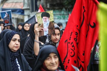 جاماندگان تشییع رهبر شهید در سوادکوه