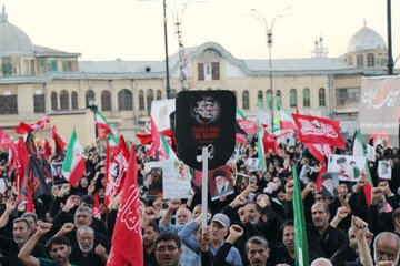 مراسم جاماندگان تشییع رهبر شهید - همدان