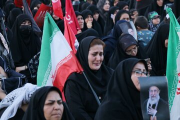 مراسم جاماندگان تشییع رهبر شهید - همدان