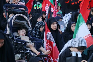 مراسم جاماندگان تشییع رهبر شهید - همدان
