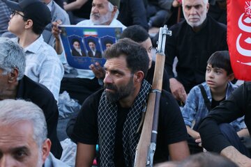 مراسم جاماندگان تشییع رهبر شهید - همدان