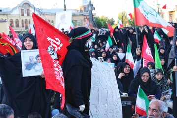 مراسم جاماندگان تشییع رهبر شهید - همدان