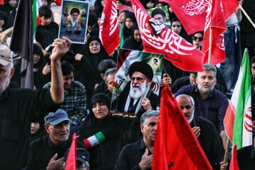 مراسم جاماندگان تشییع رهبر شهید - همدان