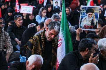 مراسم جاماندگان تشییع رهبر شهید - همدان