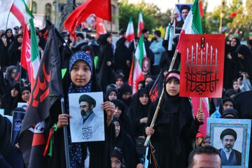مراسم جاماندگان تشییع رهبر شهید - همدان