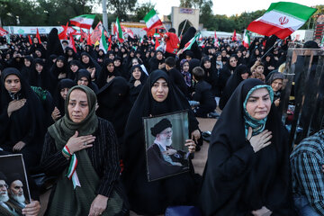 مراسم عزاداری شام غریبان رهبر شهید انقلاب-تبریز