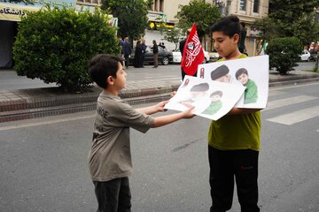 مراسم جاماندگان تشییع رهبر شهید -بابل