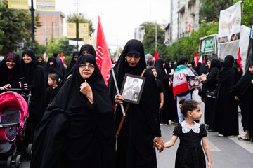 مراسم جاماندگان تشییع رهبر شهید -بابل