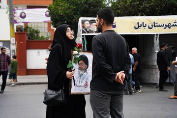 مراسم جاماندگان تشییع رهبر شهید -بابل